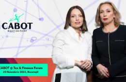 CABOT @ Tax & Finance Forum 2023 București, 20 noiembrie 2023