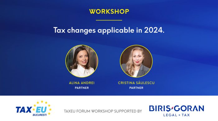 Alina Andrei & Cristina Săulescu @ TaxEU Forum, February 9, 2024