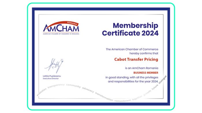 Cabot Transfer Pricing – membru AmCham România